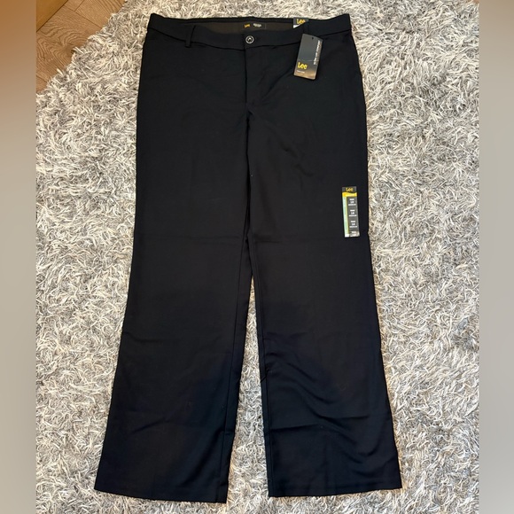 Women's Lee Flex Motion Trouser Pants - Black - 18 Medium - Picture 4 of 12